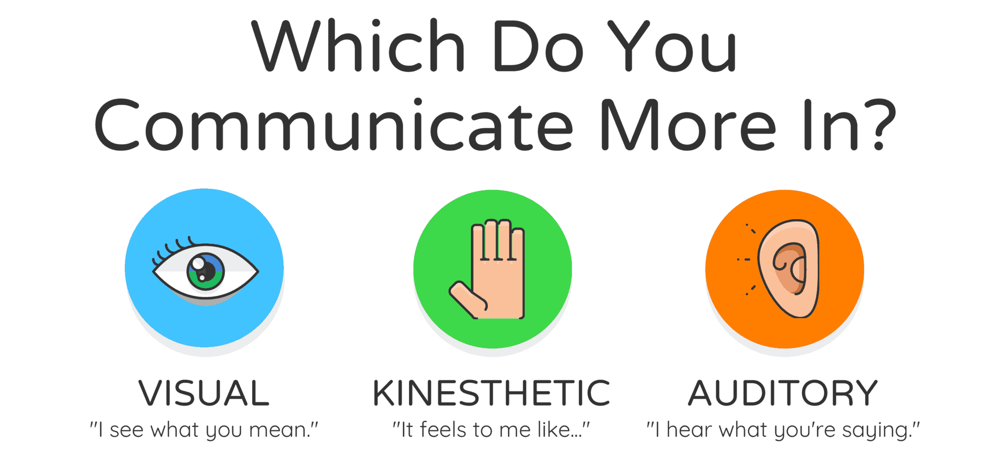 visual auditory kinesthetic learning