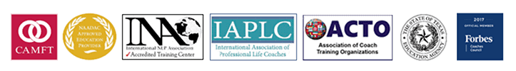 <center>ICF Accredited Life Coach Training + NLP Certification <br> with Unlimited Live Online Classes!</center> NLP Training and Life Coach Training Accreditations