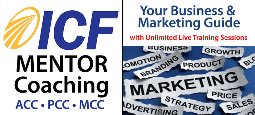 ICF certification coach mentoring and coach marketing