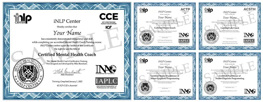 Mental Health Coach Certification Track certificates